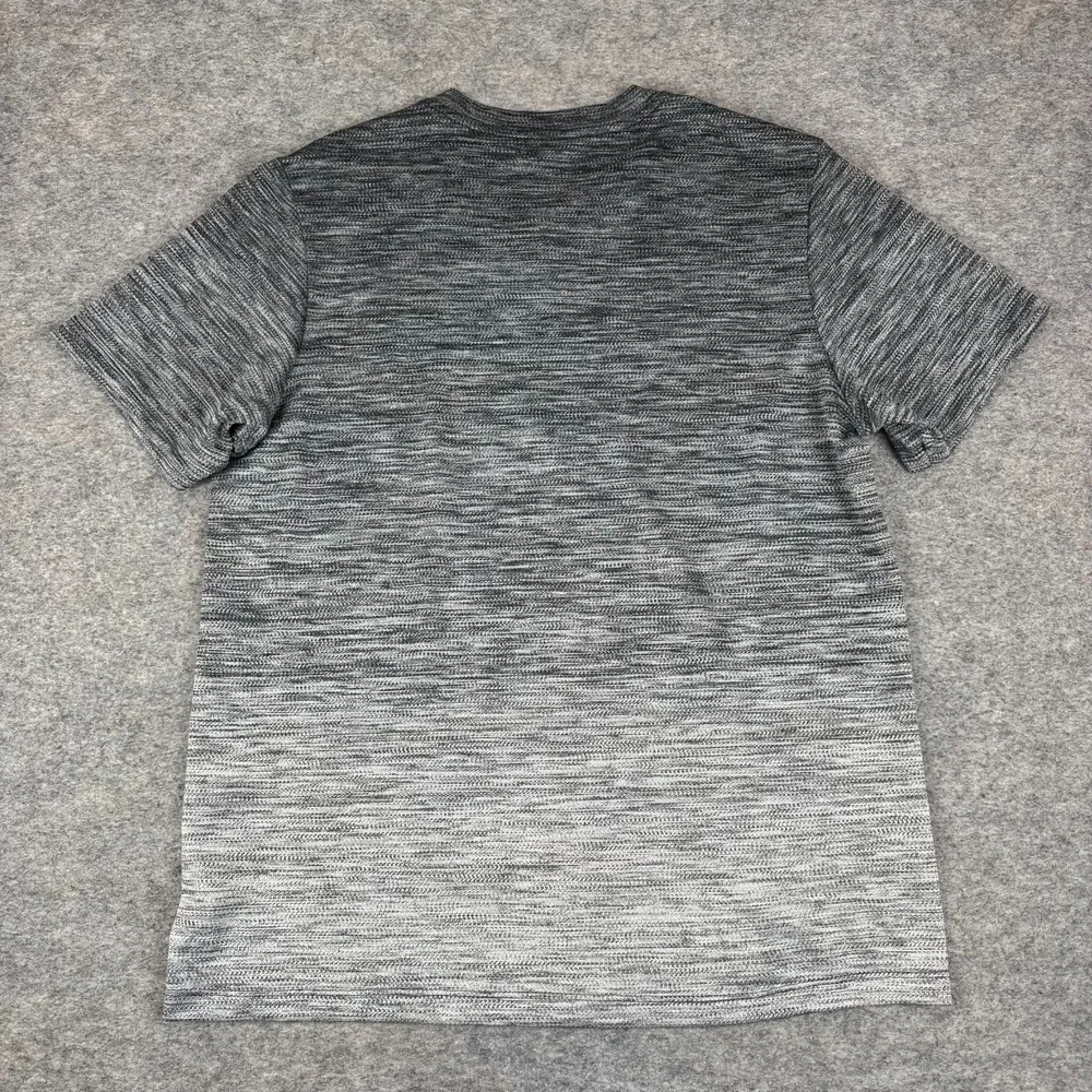 Adidas Gradient Tee T-Shirt Polyester Ombre Gray Mens Medium M